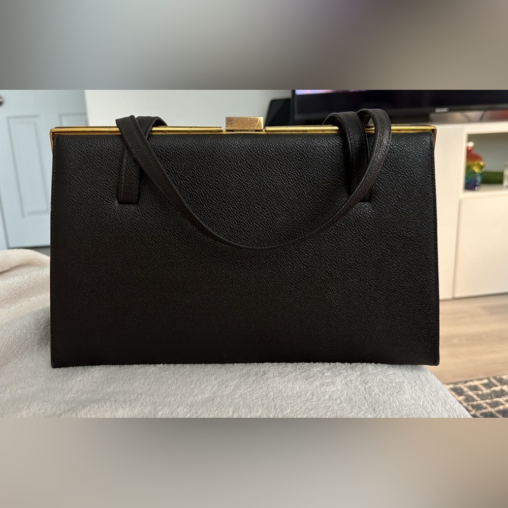 Vintage 60s Purse, 70s Leather Purse, Retro 60s Handbag, Mad Men Fashion